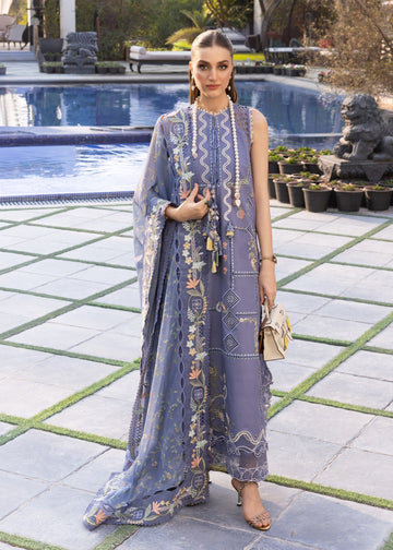 Crimson | flow lawn 26 | FLORAL SERENITY-D1B