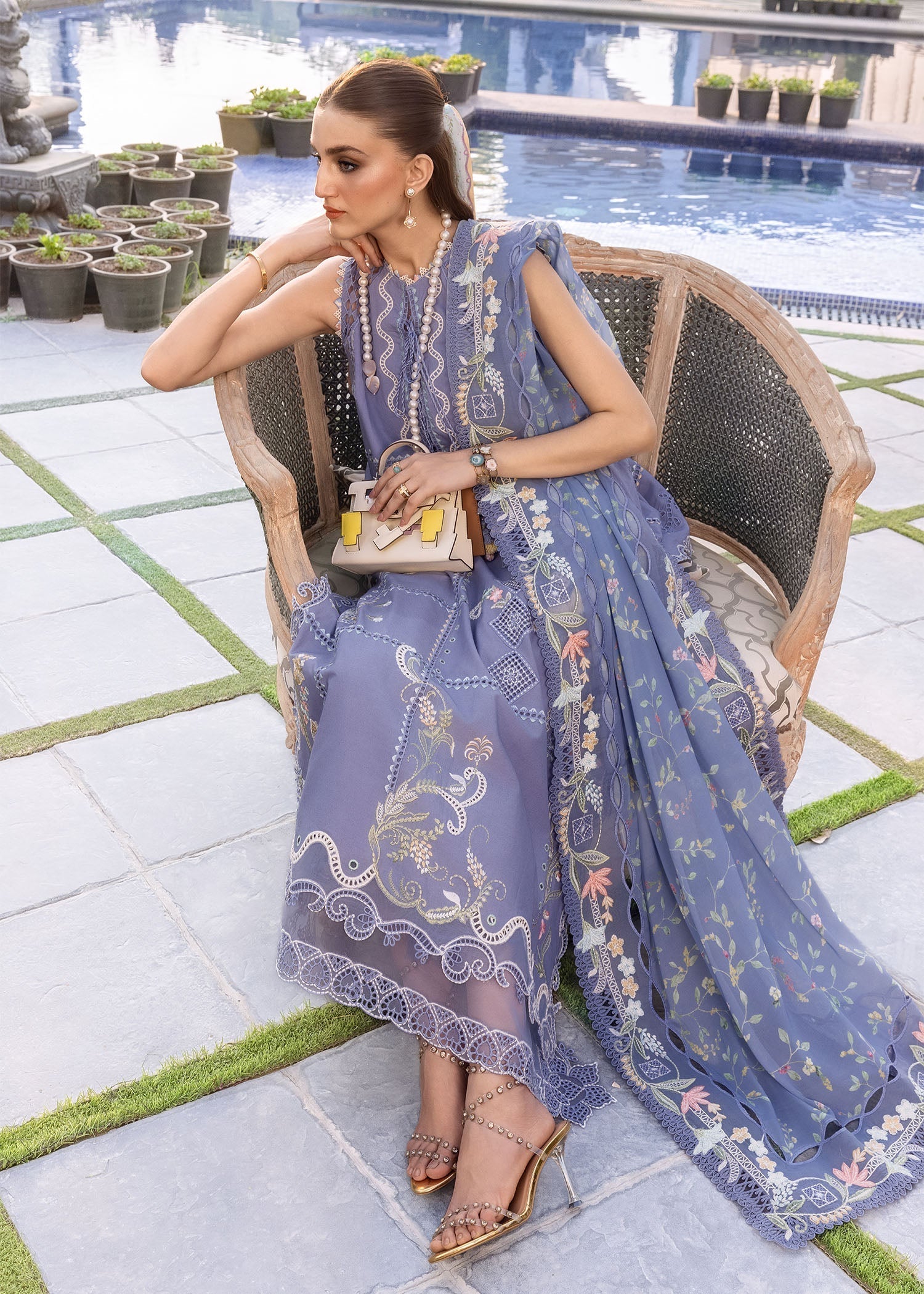 Crimson | flow lawn 26 | FLORAL SERENITY-D1B