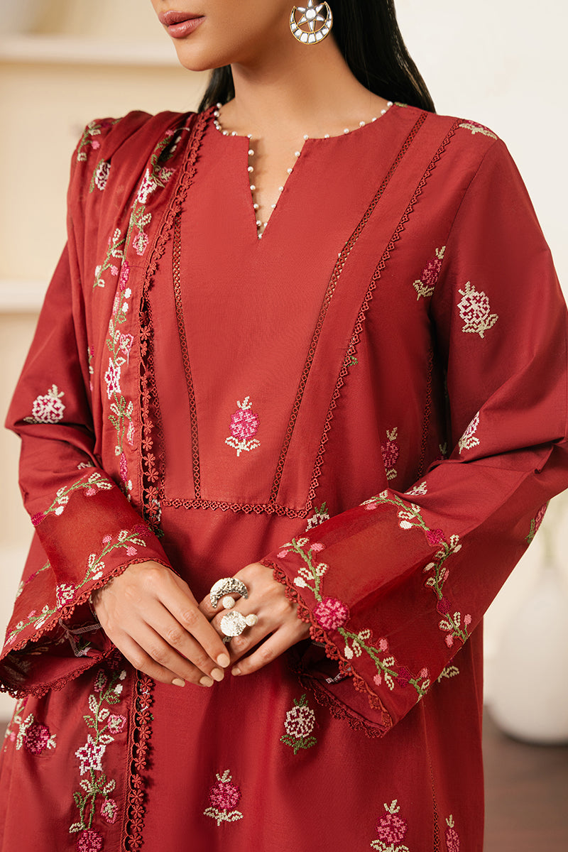 Cross Stitch | Embroidered Lawn Mahiri 24 | SYLVAN RED