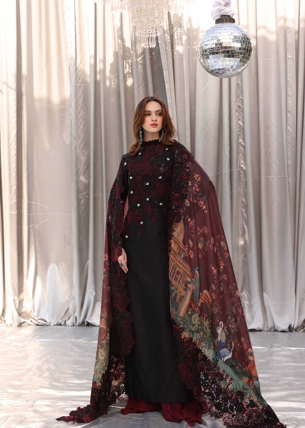 Musferah Saad | Moonlit Glam | Crimson Noir