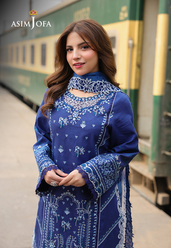 Asim Jofa | Summer Rhapsody | AJUBU-02 Embroidered Jacquard