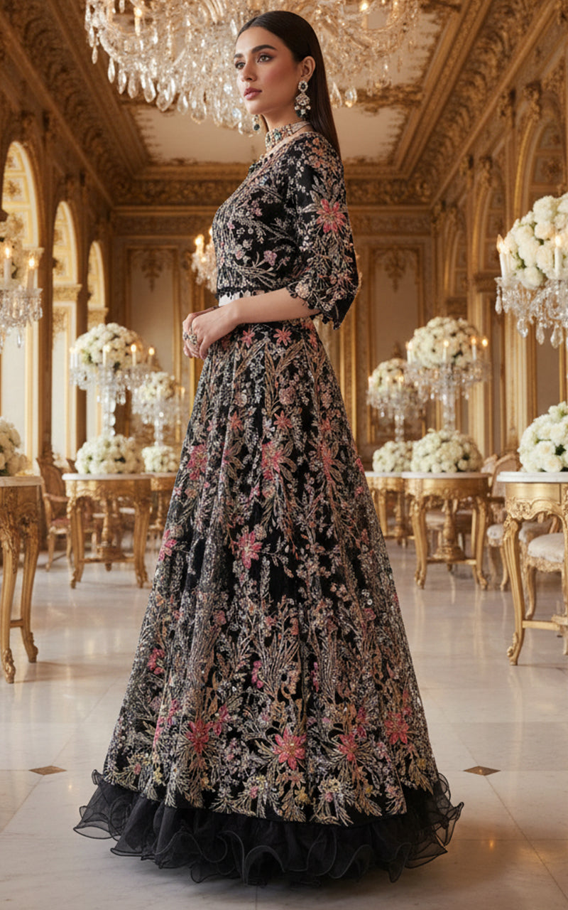 Threads and Motifs | Formal Dresses 25 | Embroidered Blouse With Lehenga