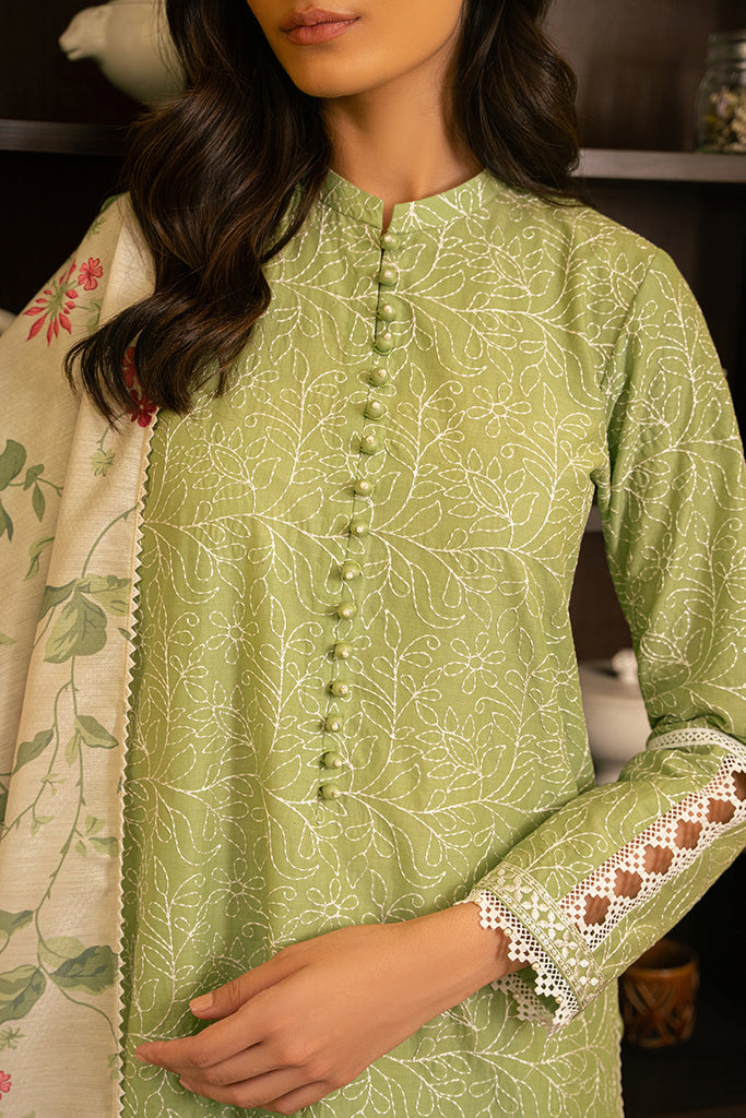Cross Stitch | Mahiri Embroidered Lawn 24 | VERDANT GREEN