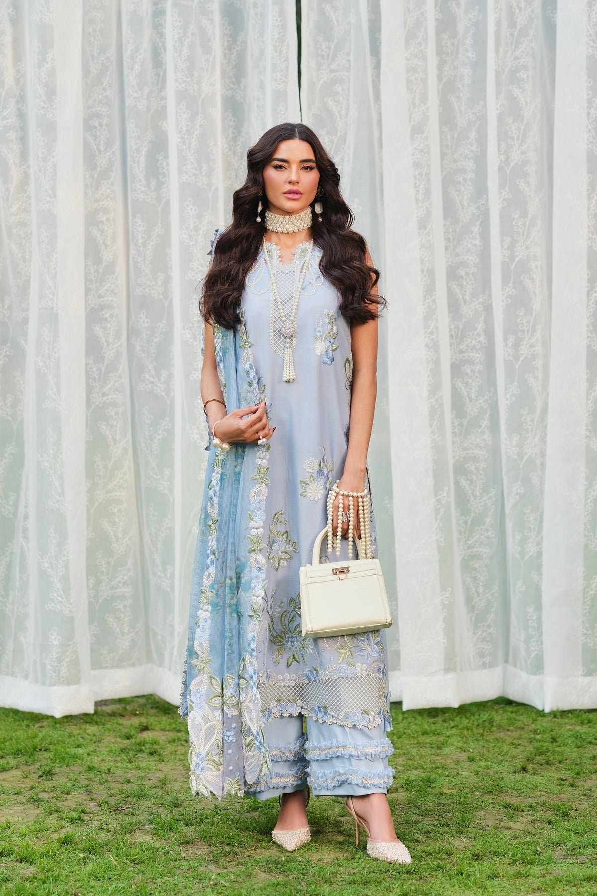 Maryam Hussain | Luxury Lawn 26 | Frost