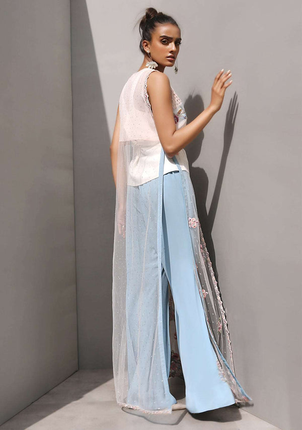 Layla Chatoor | Luxury Pret | Pink Gilet Jacket