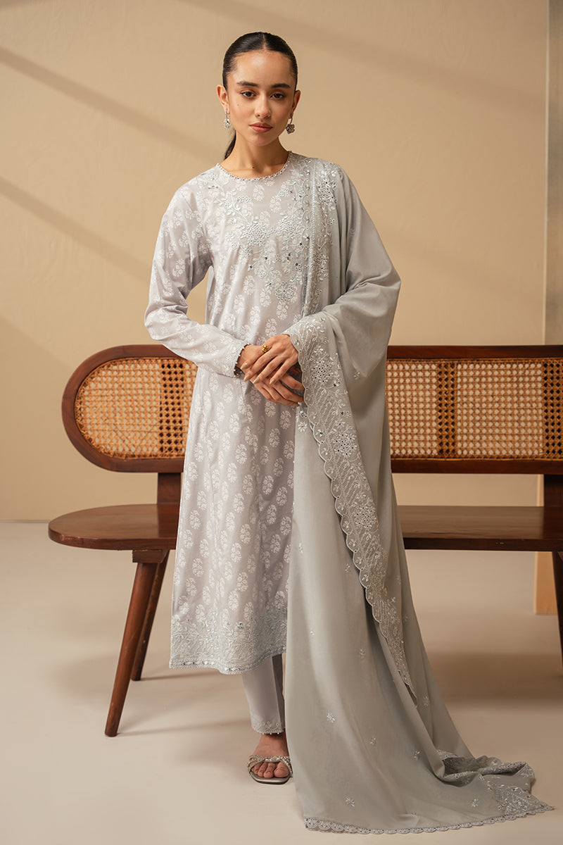 Cross Stitch | Mahiri Embroidered Lawn 24 | PEARL BLUE