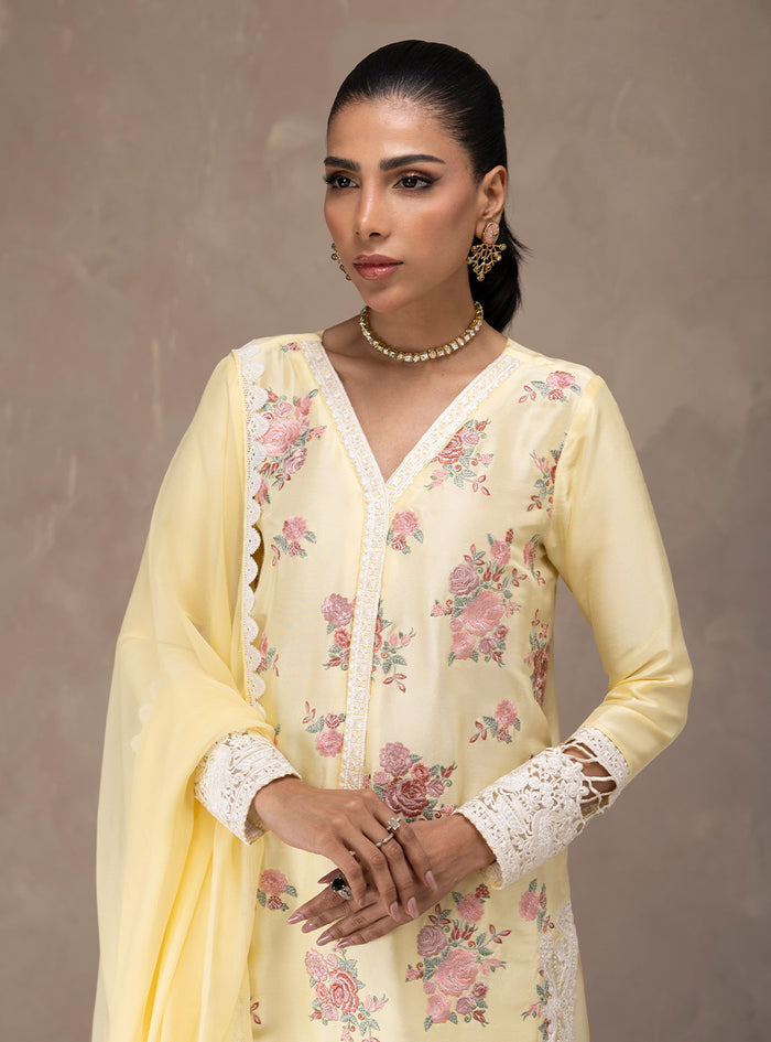 Zainab Chottani | Eid Edit 26 | Butter Yellow Bloom