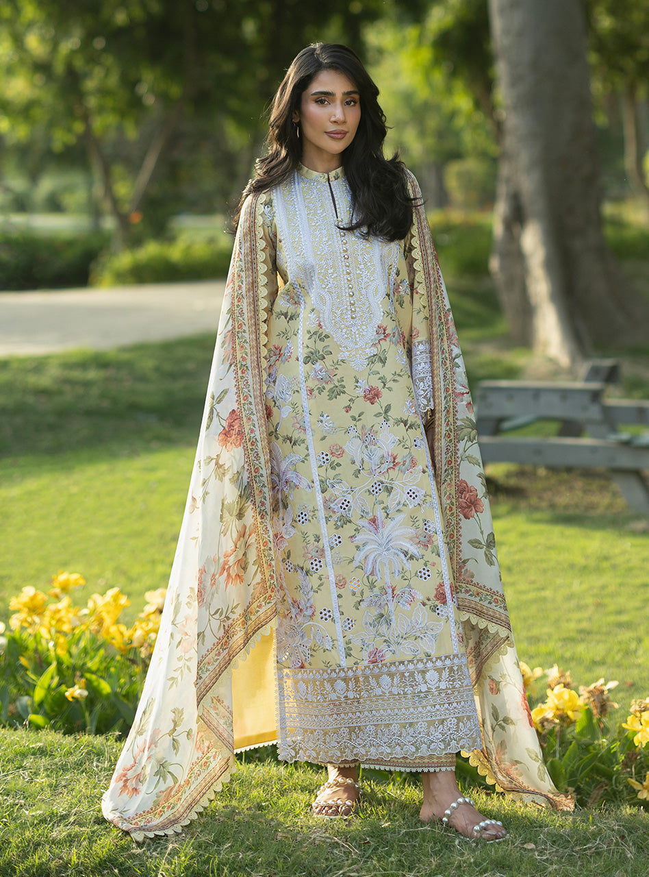 Zainab Chottani | Luxe Lawn 26 | Dune - 12