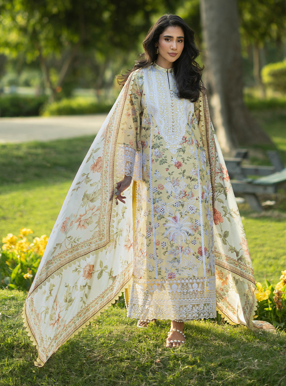 Zainab Chottani | Luxe Lawn 26 | Dune - 12