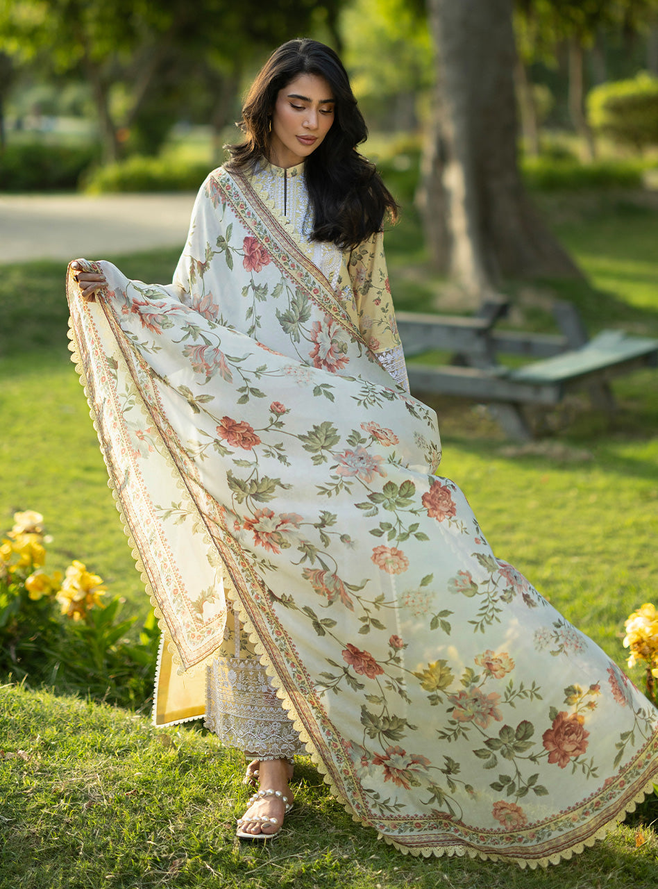 Zainab Chottani | Luxe Lawn 26 | Dune - 12
