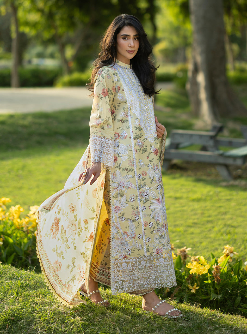 Zainab Chottani | Luxe Lawn 26 | Dune - 12