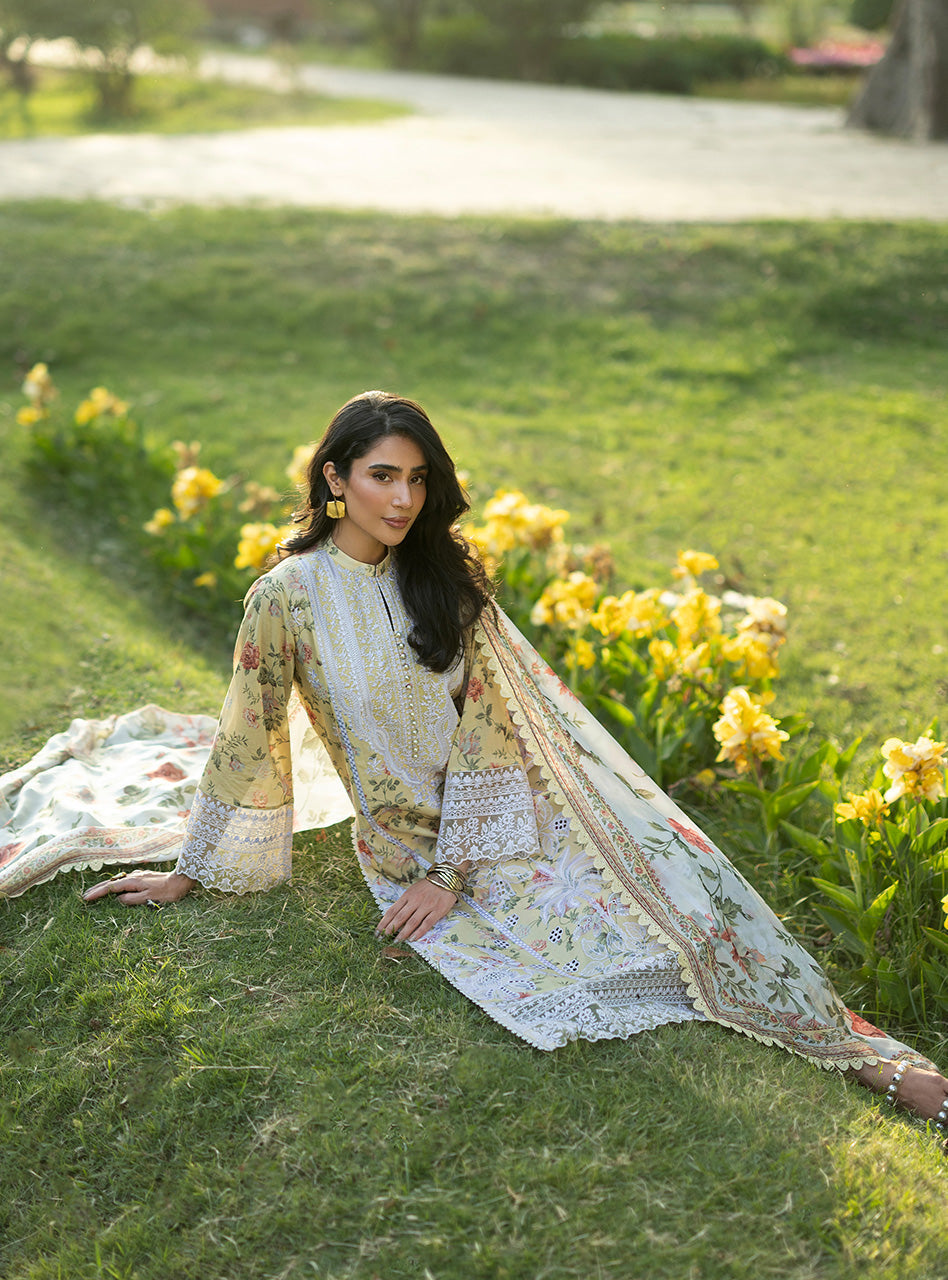 Zainab Chottani | Luxe Lawn 26 | Dune - 12