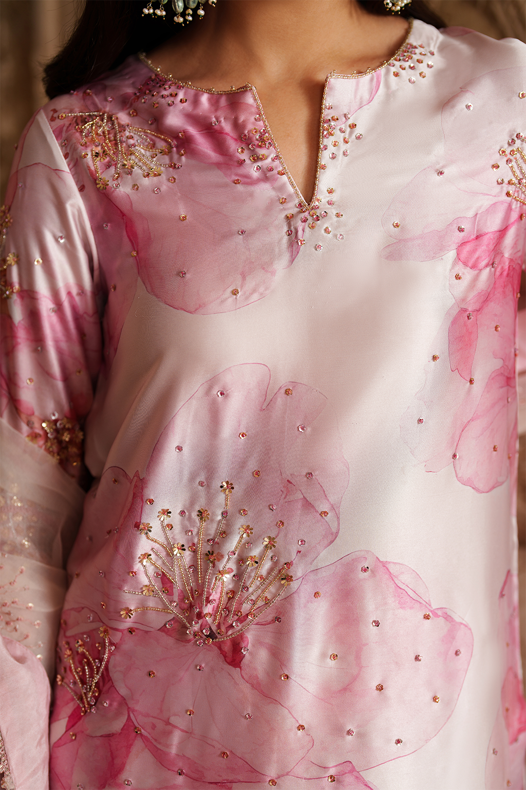Iznik | Festive Formal | UE-547 Printed Charmeuse