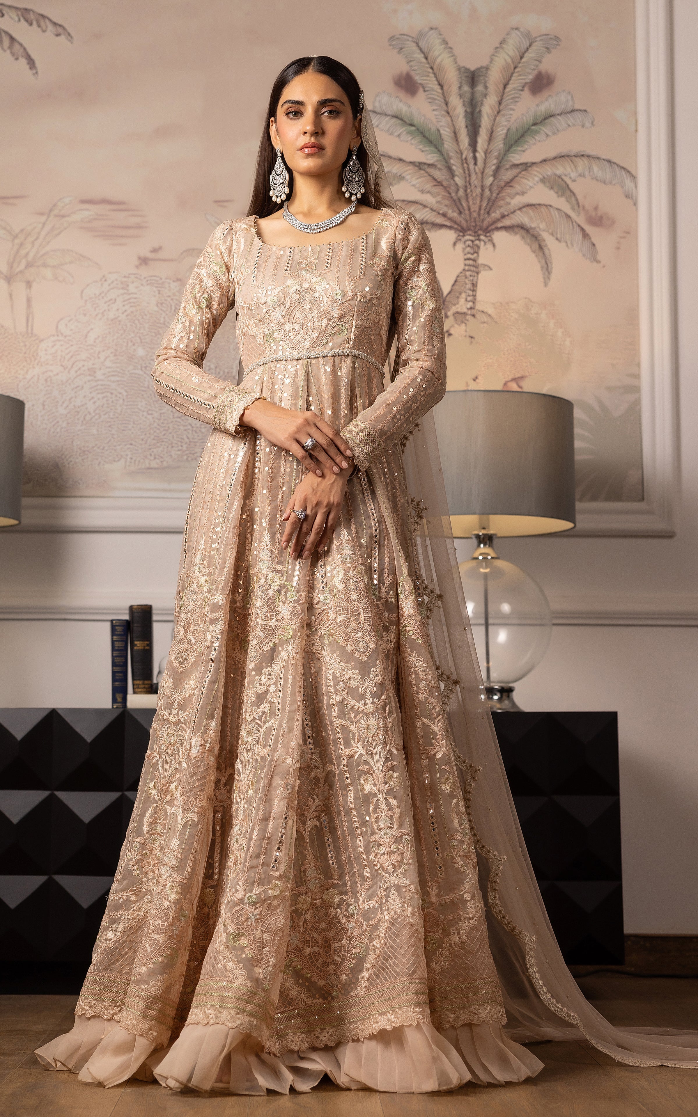 Threads and Motifs | Formal Dresses 25 | Embroidered Net Maxi