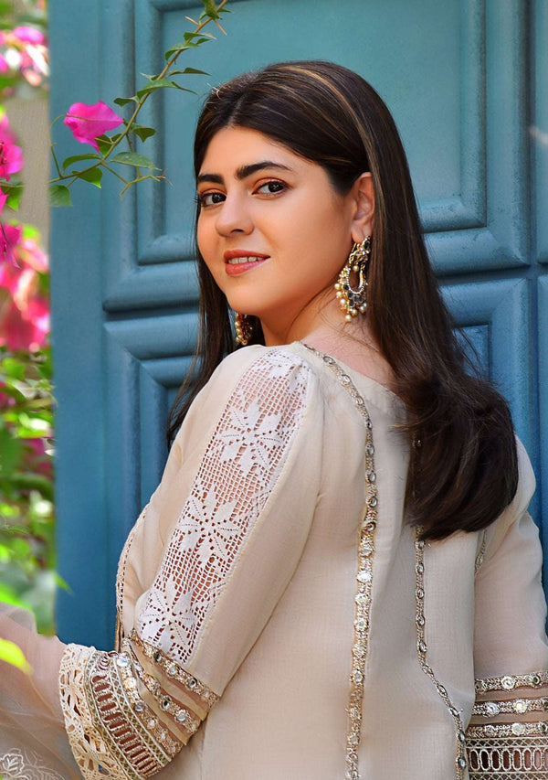 Layla Chatoor | Luxury Pret | Beige Tunic