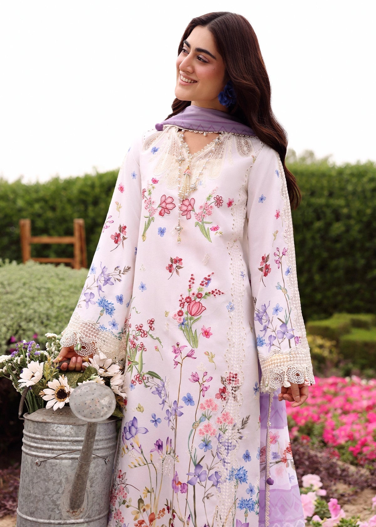 Sardinia | Embroidered Lawn Edit 26 | Lavender Clouds