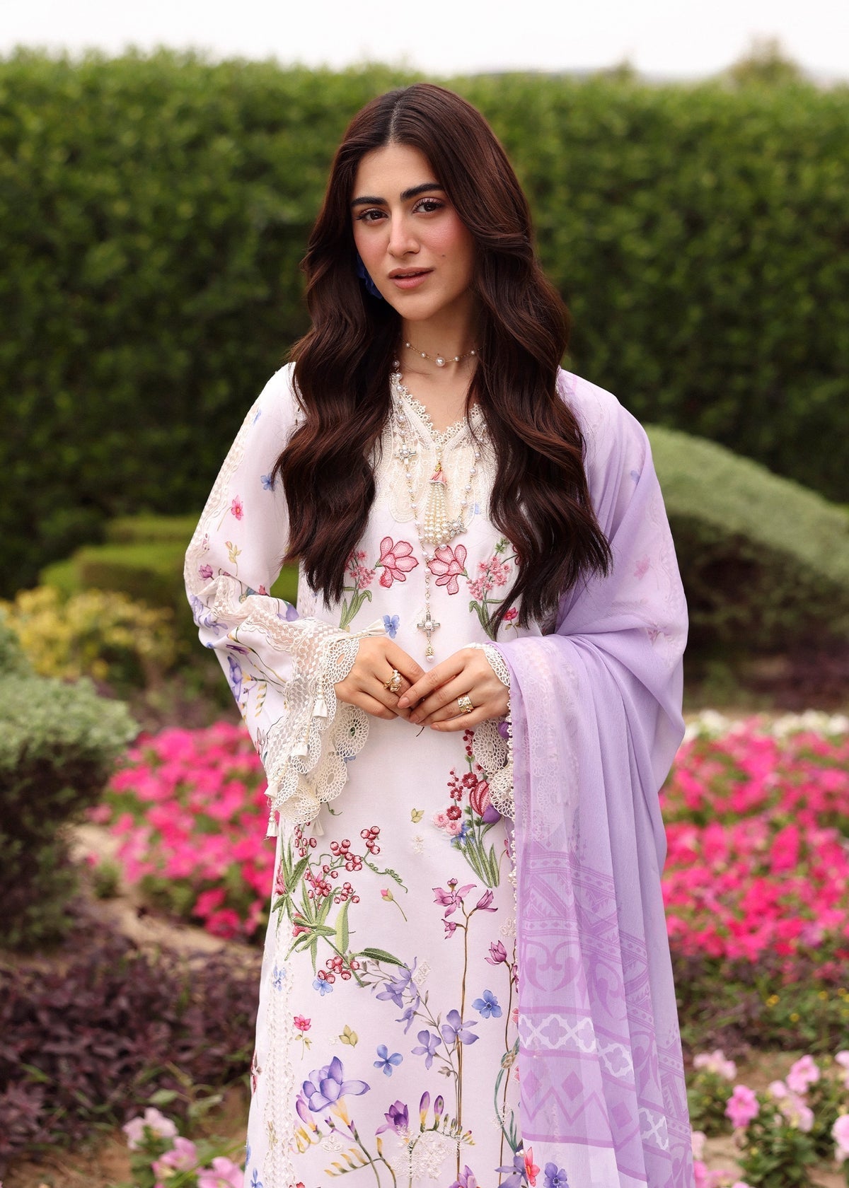Sardinia | Embroidered Lawn Edit 26 | Lavender Clouds