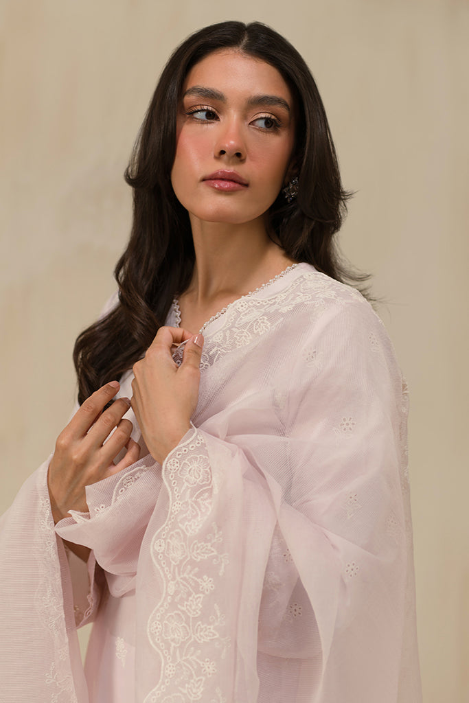 Cross Stitch | Chikankari Lawn 24 | PALE LILAC