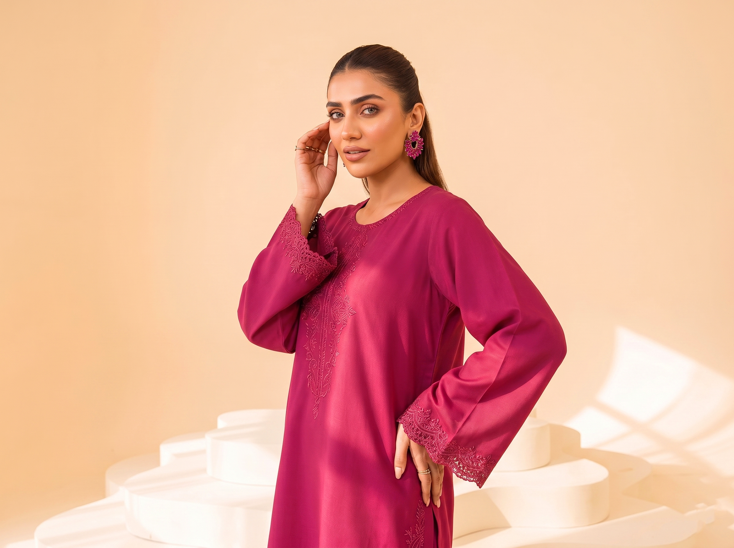 Faiza Faisal | FNF Cords Edit |PINK CARNATION
