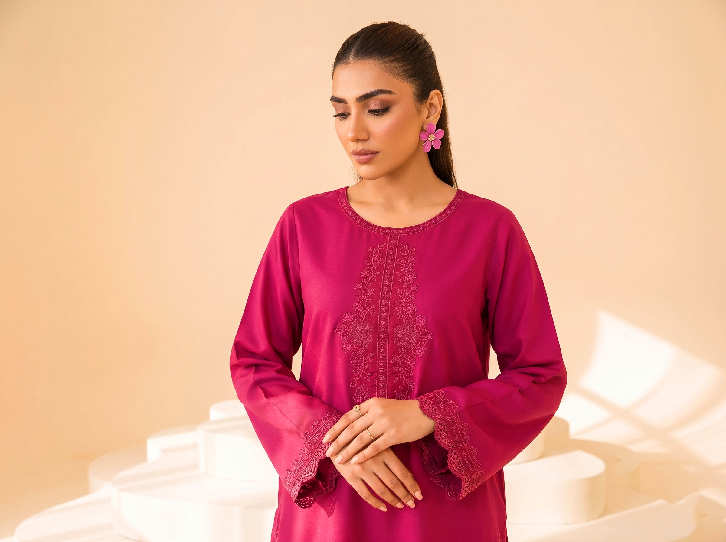 Faiza Faisal | FNF Cords Edit |PINK CARNATION
