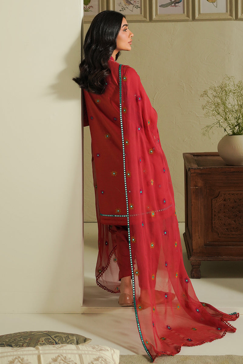 Cross Stitch | Mahiri Embroidered Lawn 24 | RUBY SKY
