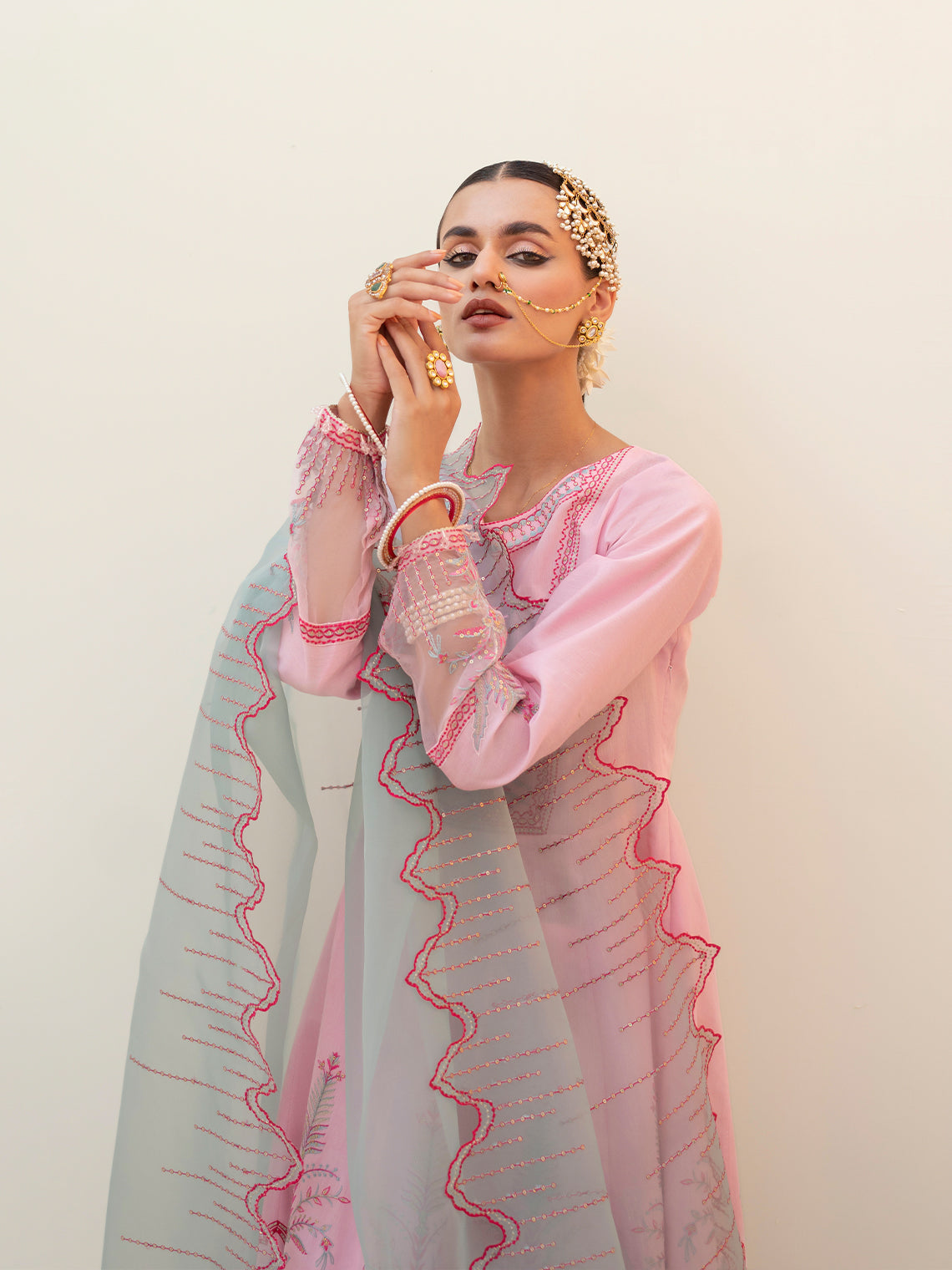 Fozia Khalid | Eid Edit 24 | Cranberry Pink