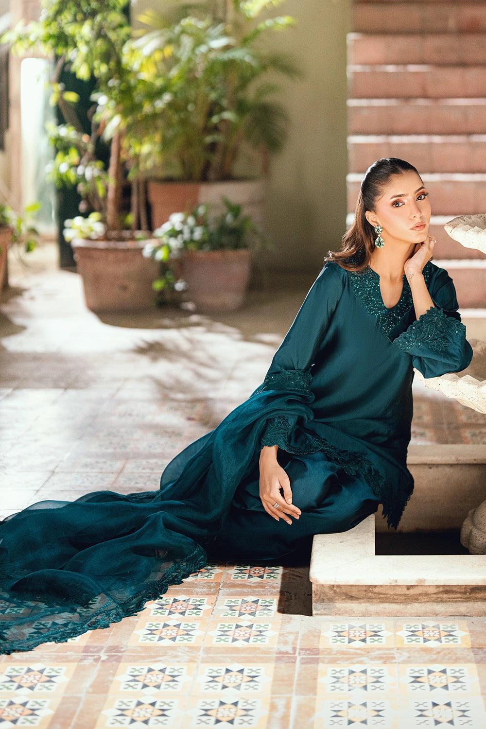Azure | Vogue Formals | Teal Tiara