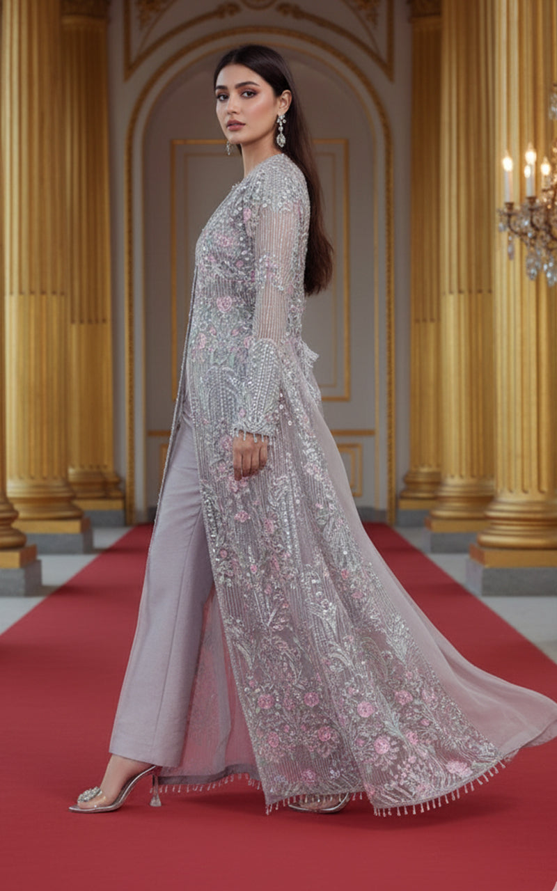 Threads and Motifs | Formal Dresses 25 | Organza Embroidered Jacket