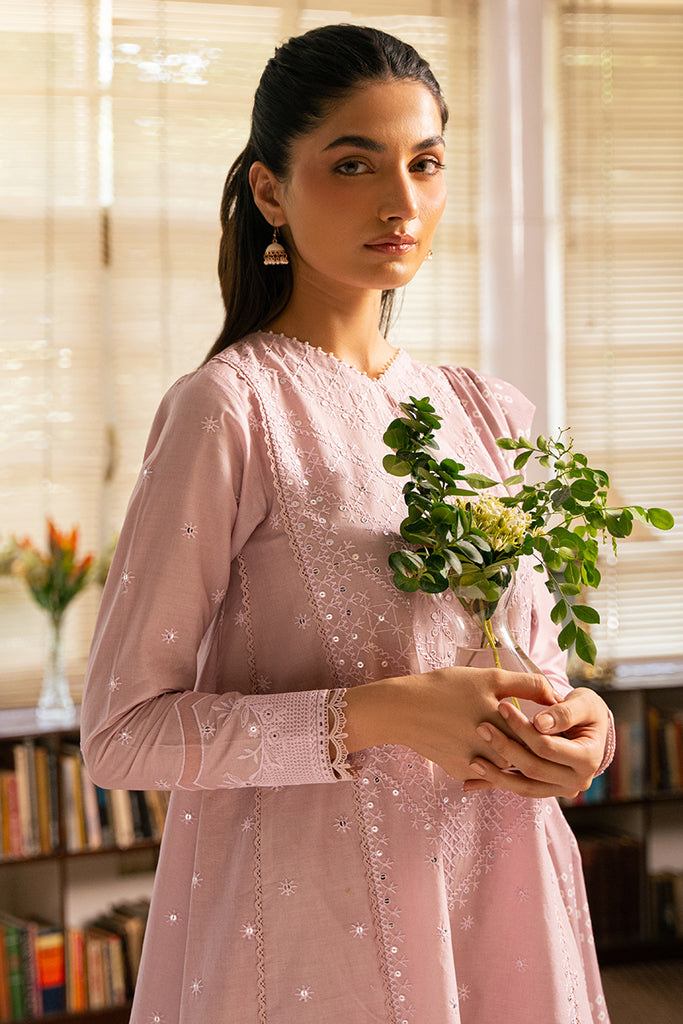Cross Stitch | Mahiri Embroidered Lawn 24 | ROSY GLOW