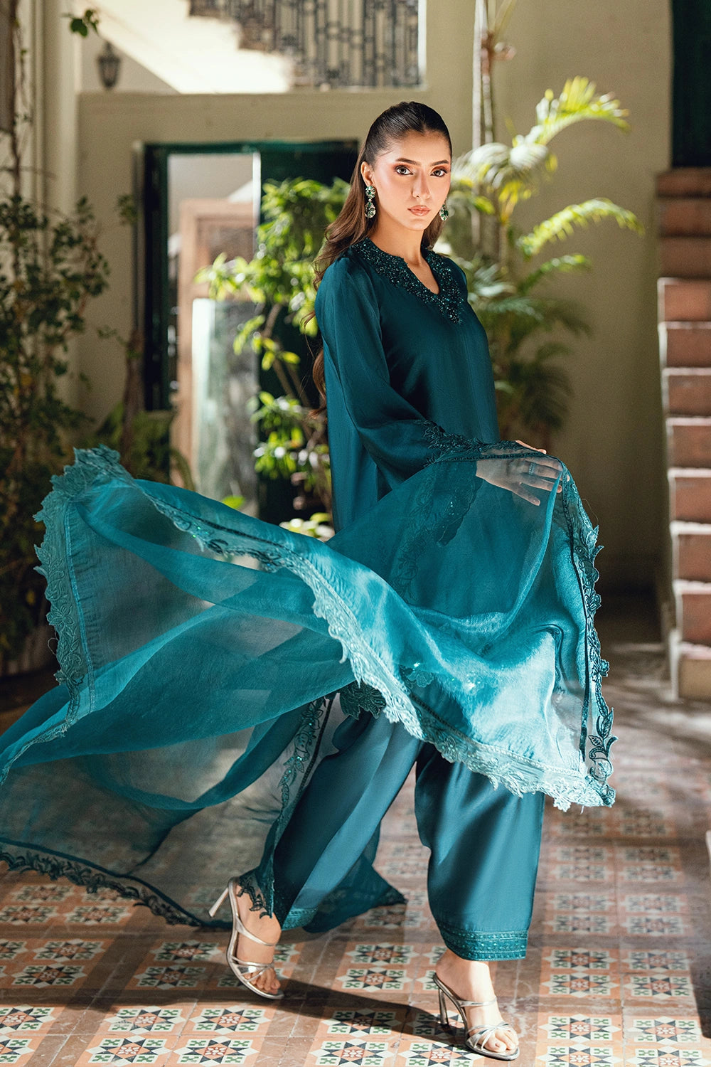 Azure | Vogue Formals | Teal Tiara
