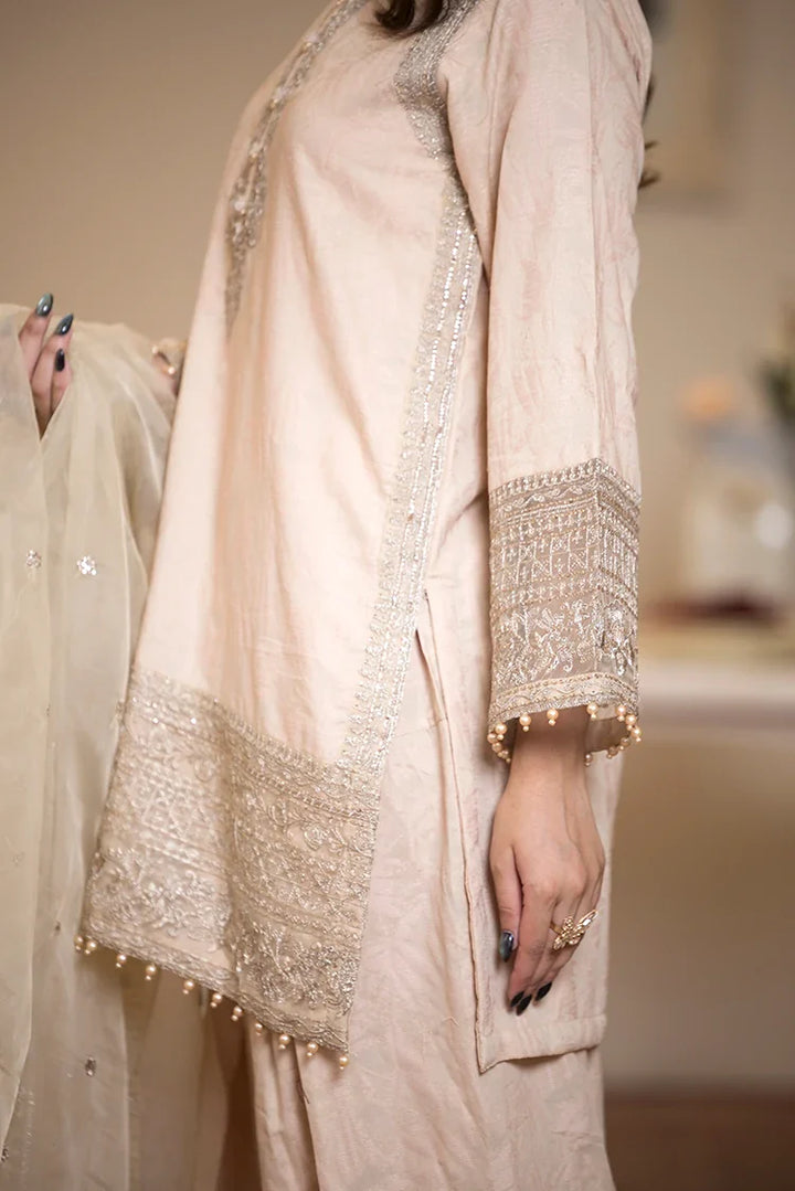 Ellena | Pret Dresses | 3-PC Stitched Embroidered Suit 972SKM