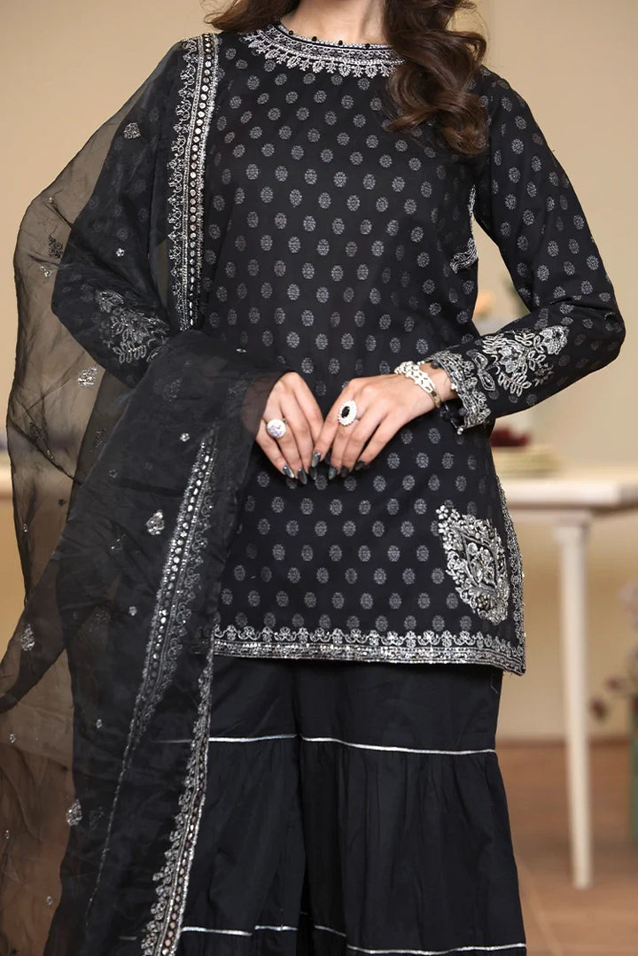 Ellena | Pret Dresses | 3-PC Stitched Embroidered Suit 976BKL