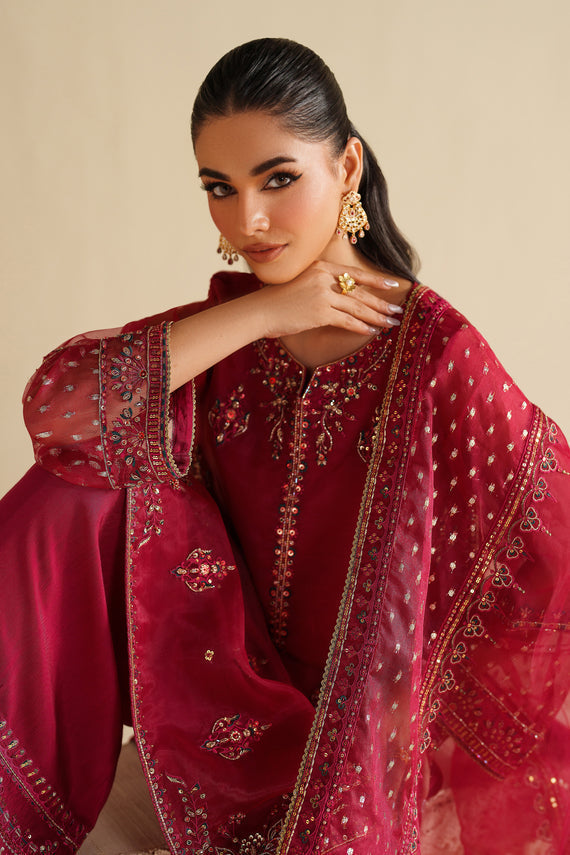 Naqshi | Feemora Organza Raw Silk | Yashal