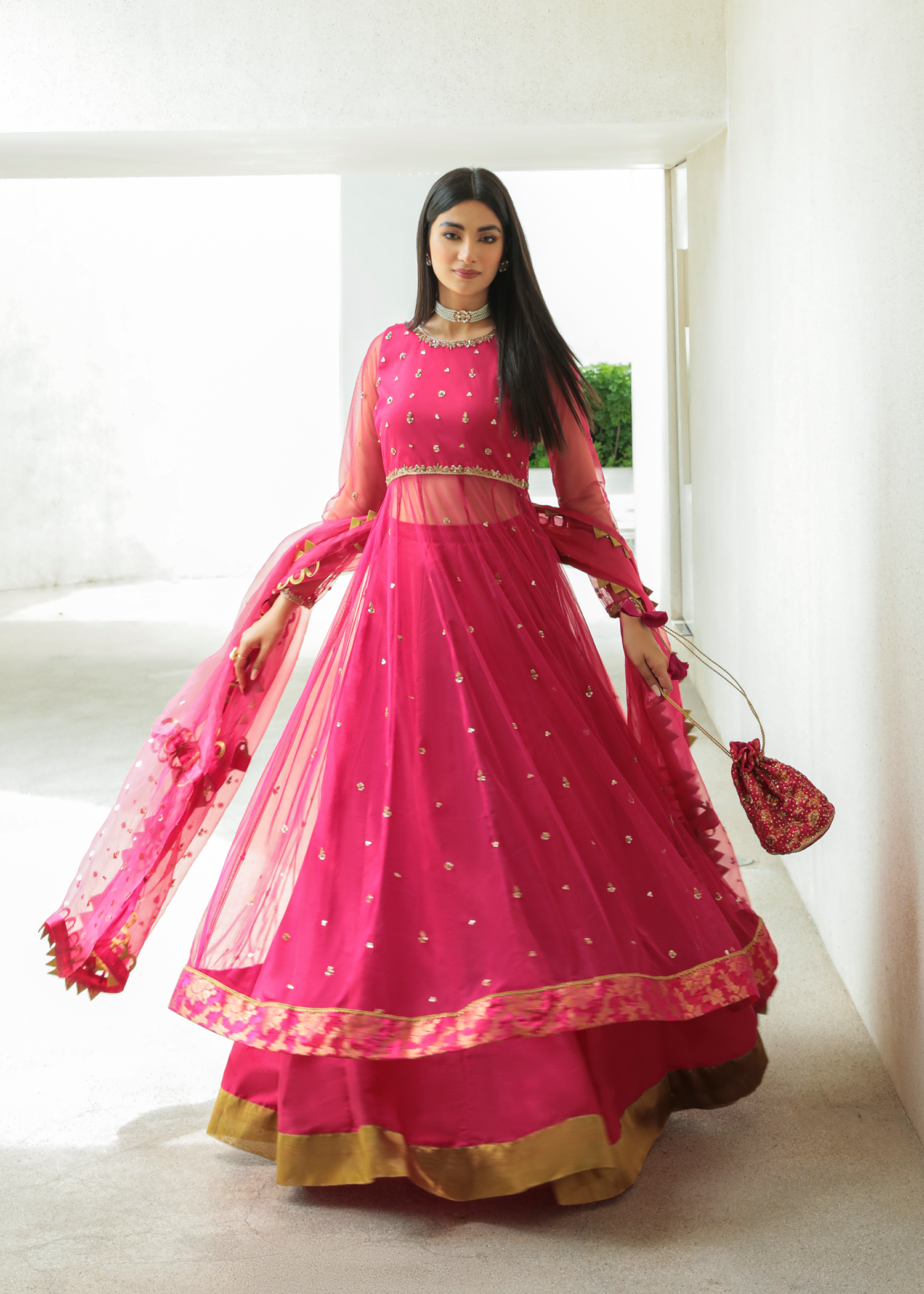 Purple Haze Pret Studio | Apsara Formals | Rose Pink Pashwas