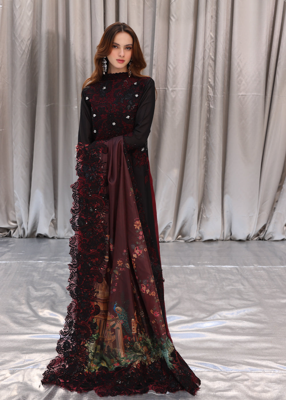 Musferah Saad | Moonlit Glam | Crimson Noir