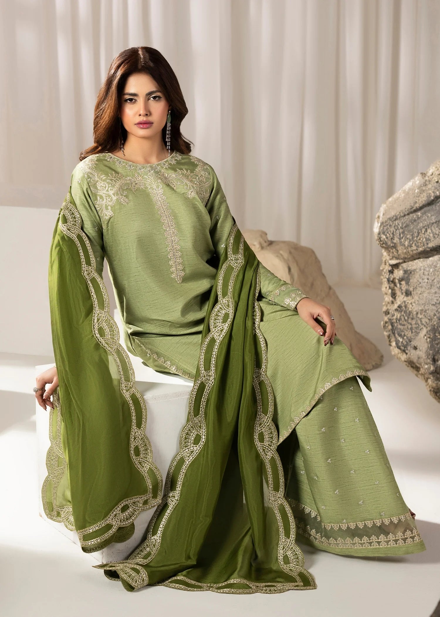 Jamnii | Silk Atelier Pret 26 | MINT CRUSH