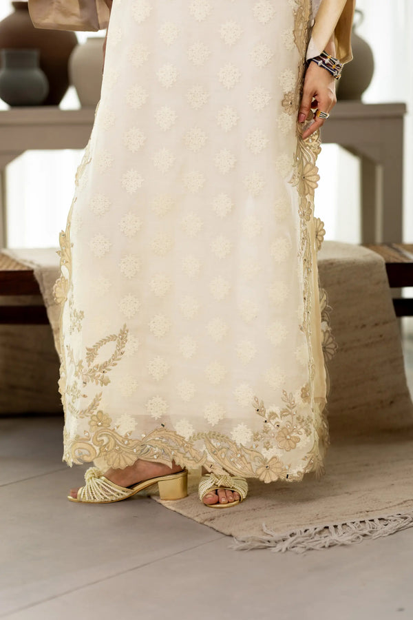 Wahaj M Khan | Sanam Luxe | Ivory Sanam Kaftan