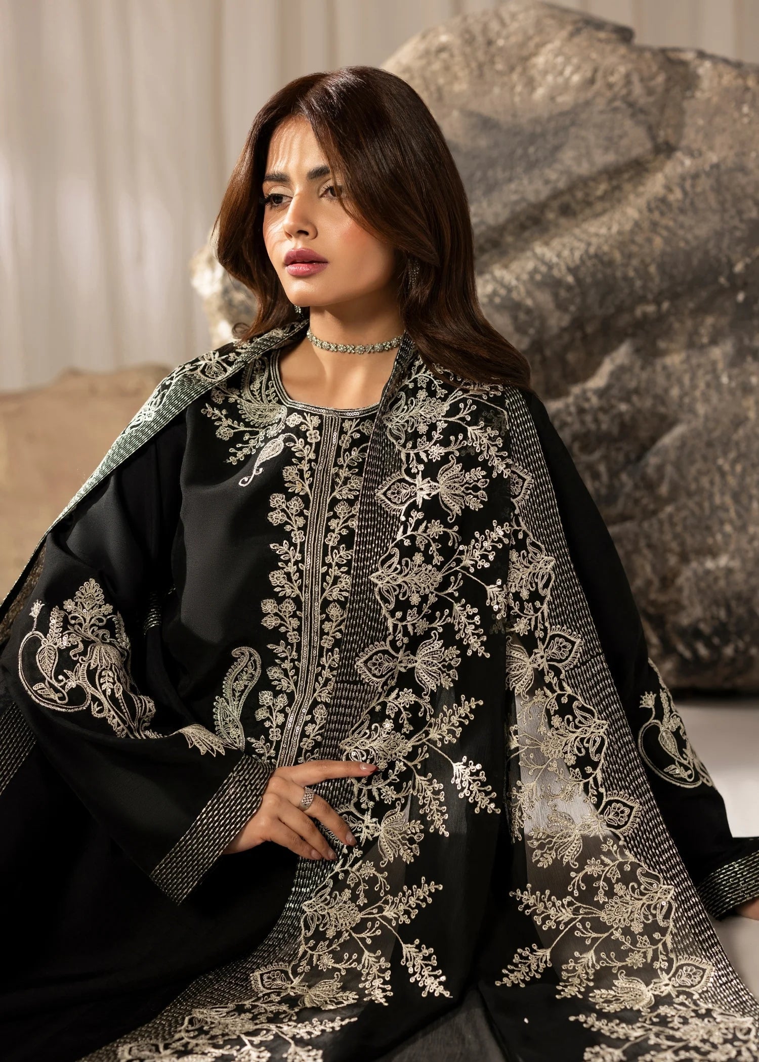 Jamnii | Silk Atelier Pret 26 | MIDNIGHT BOW