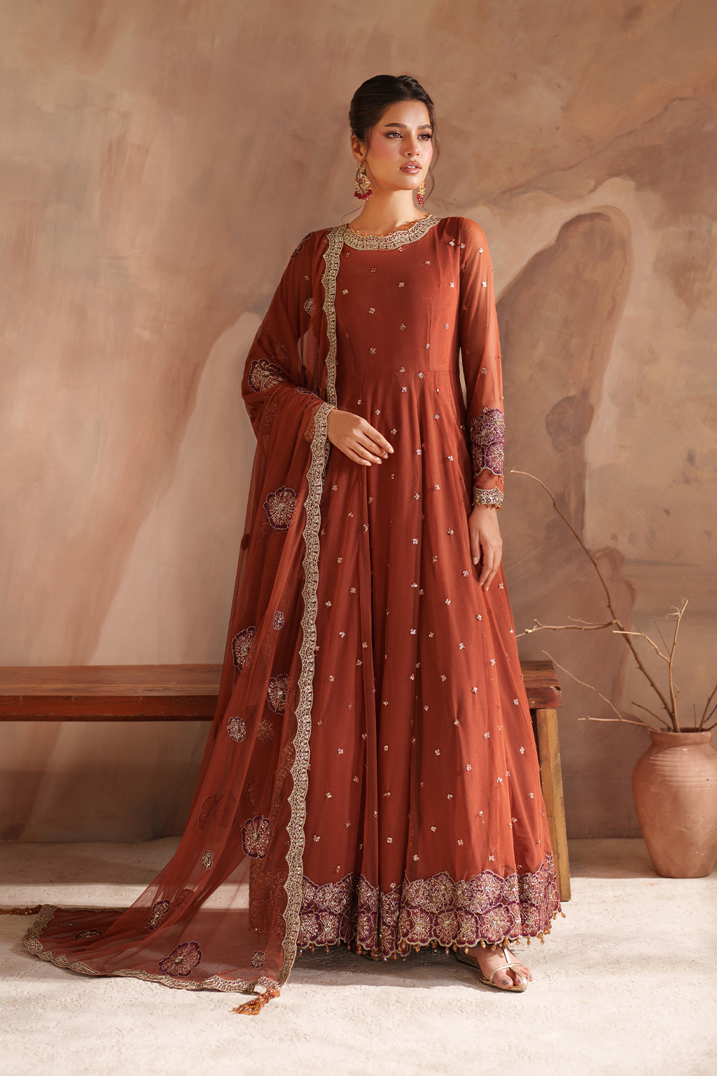 Iznik I Festive Formal I CC-78 Embroidered Net
