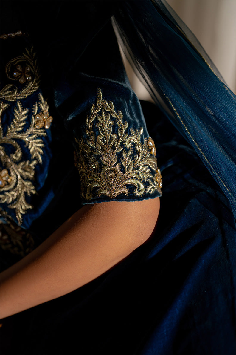 Caia | Luxury Velvet Edit 25 | Roselle (Blue)