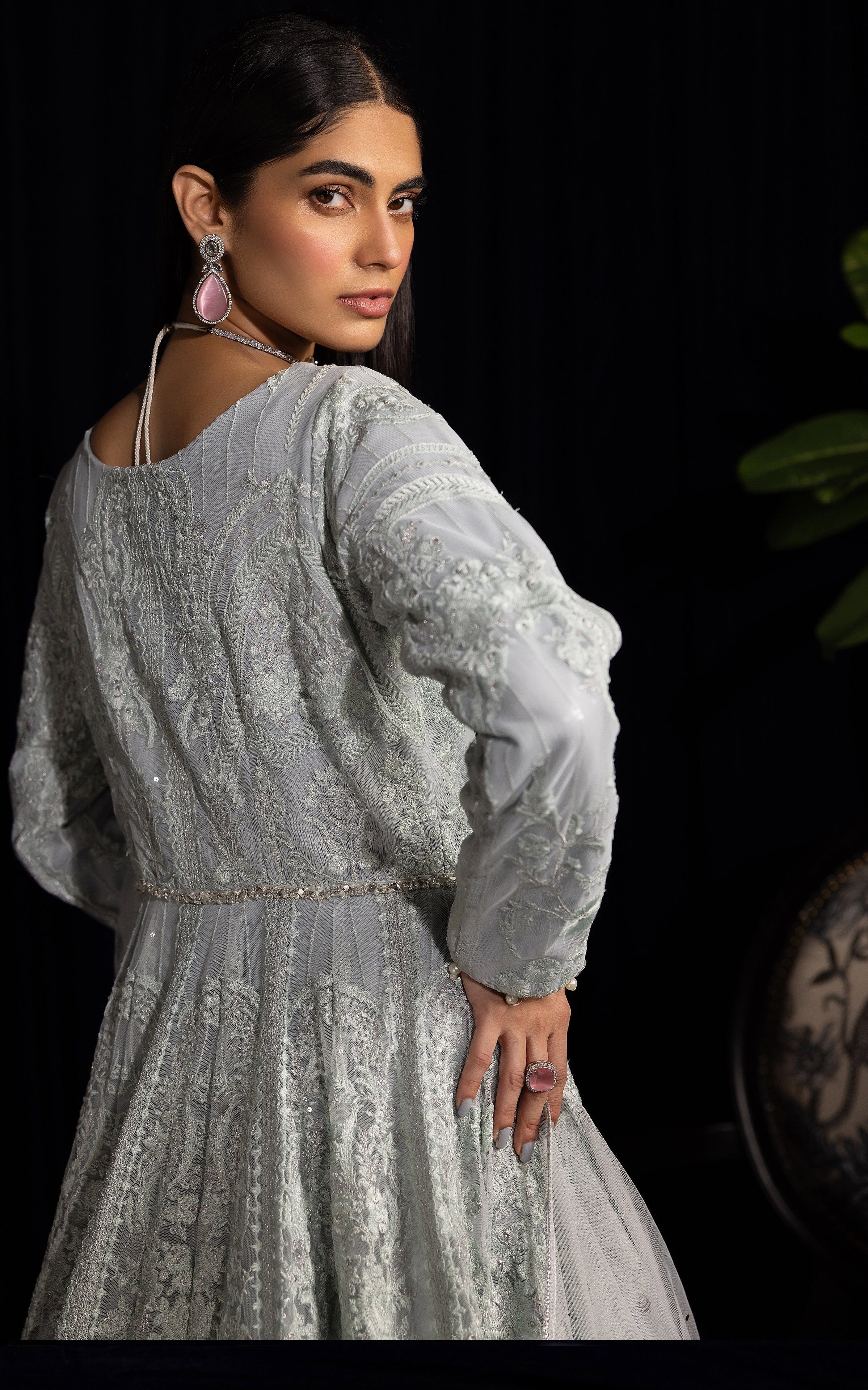 Threads and Motifs | Formal Dresses 25 | Net Embroidered Maxi