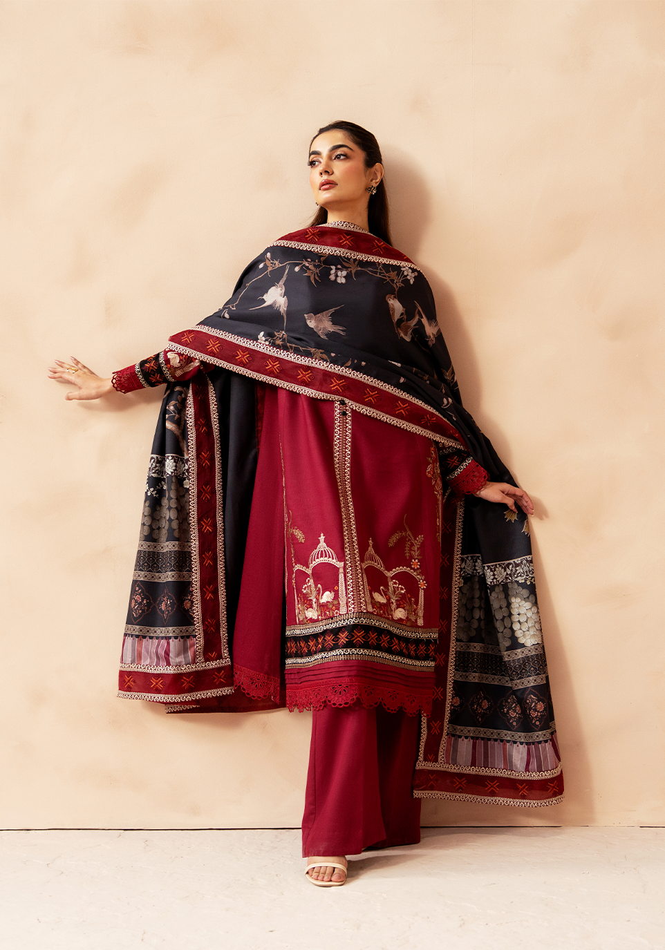 Zarqash | The Winter Luxe Pret | CRIMSON ECHO