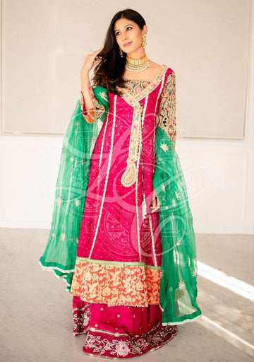 Layla Chatoor | Luxury Pret | Fuchsia Angrakha