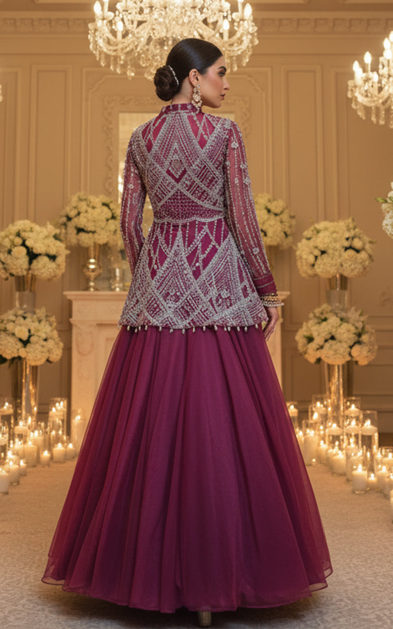 Threads and Motifs | Formal Dresses 25 | EMBROIDERED PEPLUM WITH SKIRT