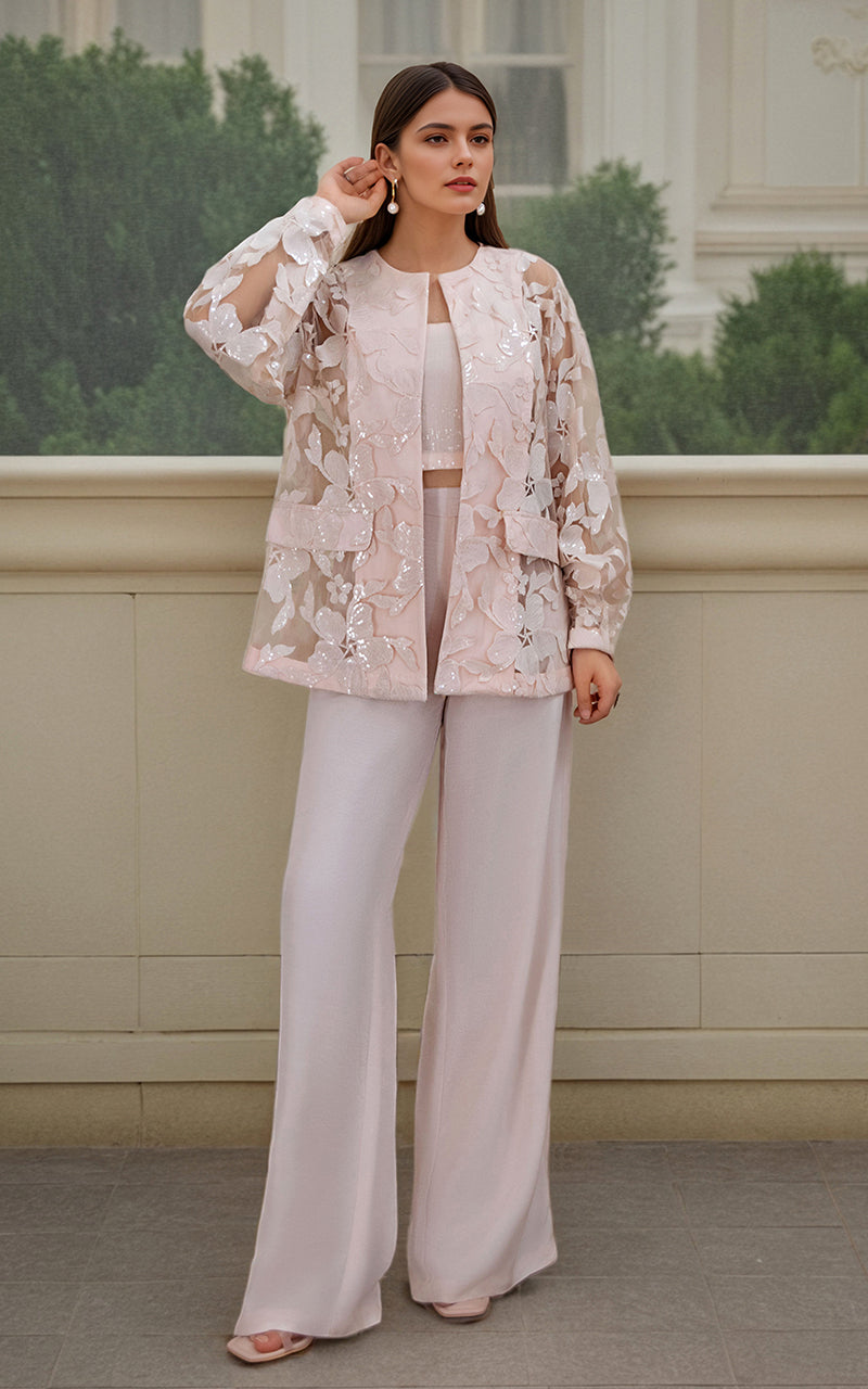 Threads and Motifs | Formal Dresses 25 | ORGANZA EMBROIDERED JACKET