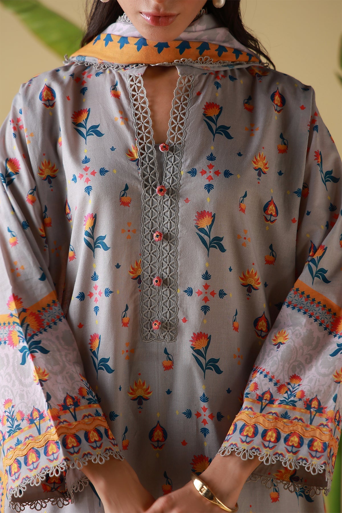 Sahar | Mirha Casual Pret | Silver Mosaic