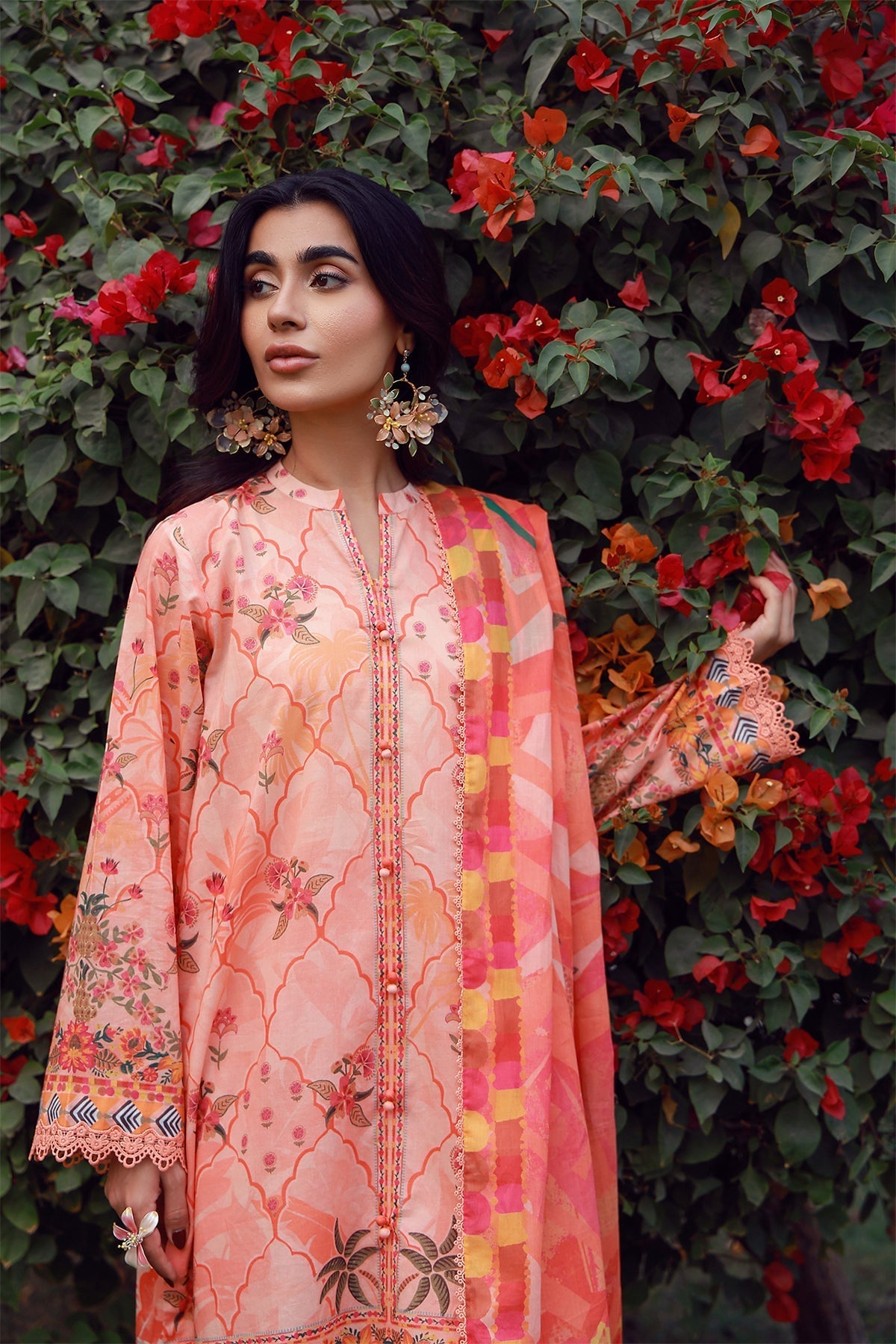Sahar | Mirha Casual Pret | Peachy Cascade