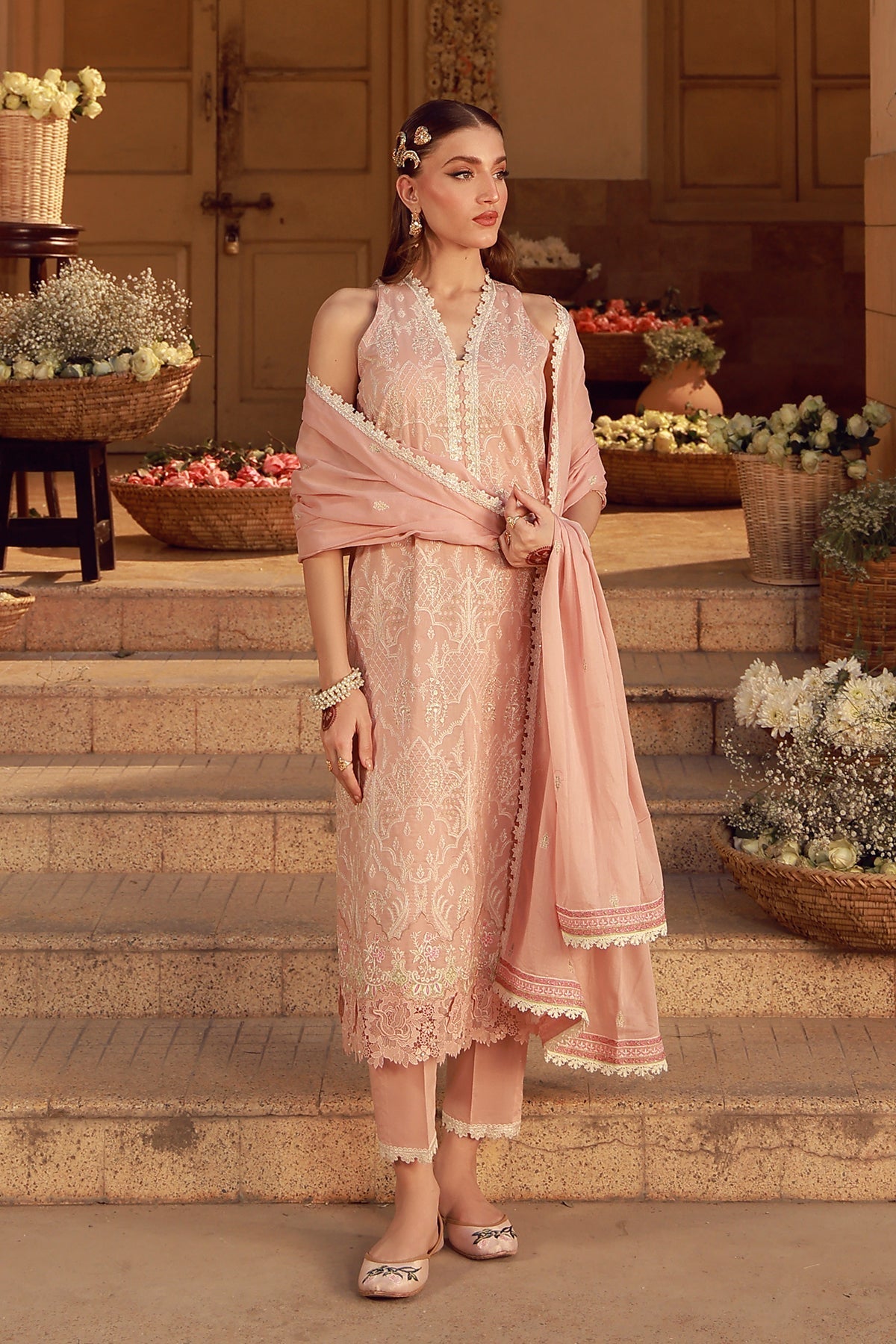 Sahar | Festive Edit 26 | Peach Blosoom Muse