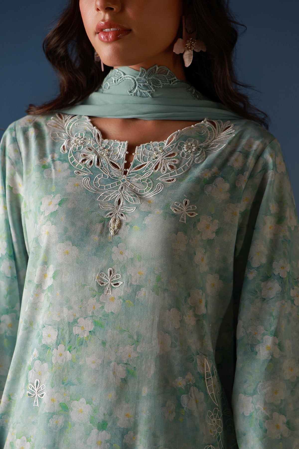 Sahar | Mirha Casual Pret | Pale Azure