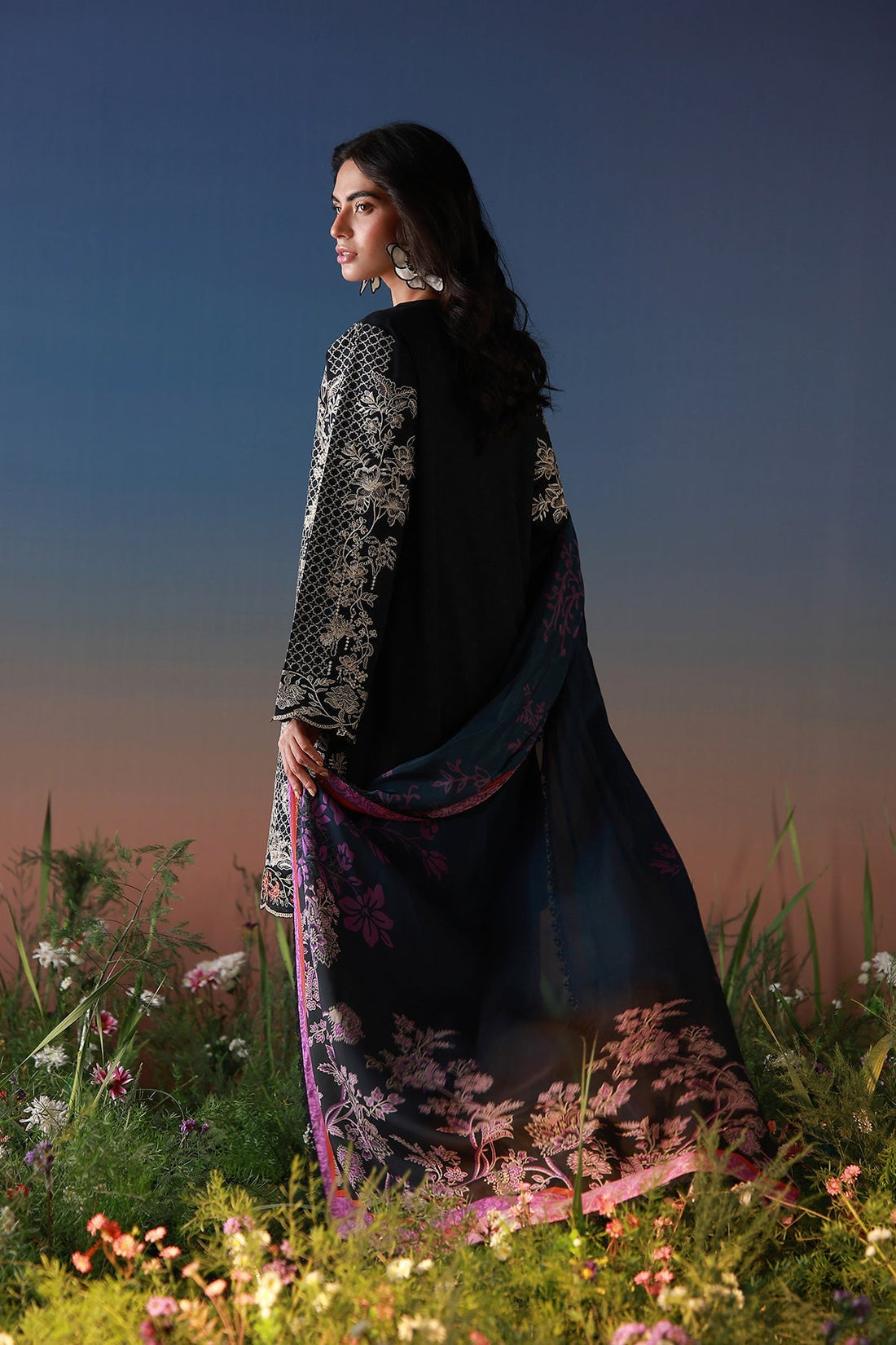 Sahar | Mirha Casual Pret | Noir Écru